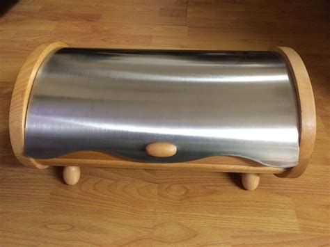 wooden bread box vs metal bread box|stainless steel bread box vs wooden.